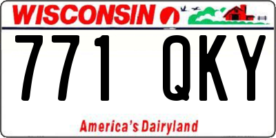 WI license plate 771QKY