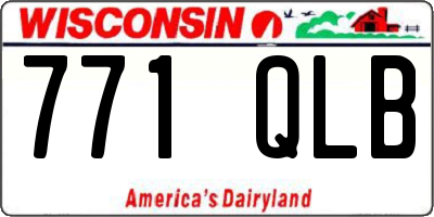 WI license plate 771QLB