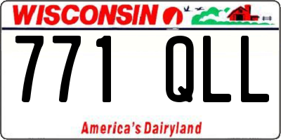 WI license plate 771QLL