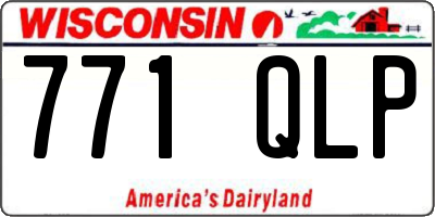 WI license plate 771QLP