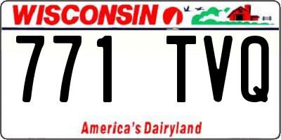 WI license plate 771TVQ