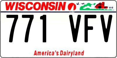 WI license plate 771VFV