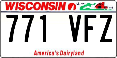 WI license plate 771VFZ
