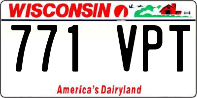 WI license plate 771VPT