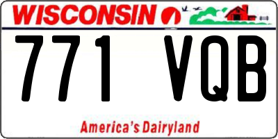 WI license plate 771VQB