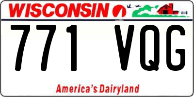 WI license plate 771VQG