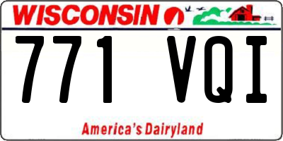 WI license plate 771VQI
