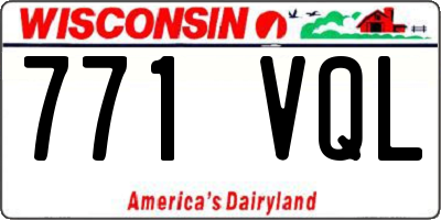 WI license plate 771VQL