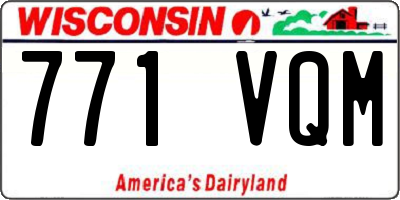 WI license plate 771VQM