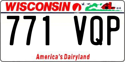 WI license plate 771VQP