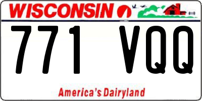 WI license plate 771VQQ