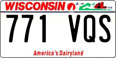 WI license plate 771VQS
