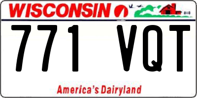 WI license plate 771VQT