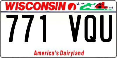 WI license plate 771VQU