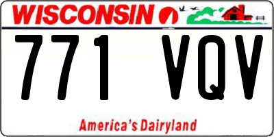 WI license plate 771VQV