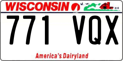 WI license plate 771VQX