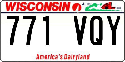 WI license plate 771VQY