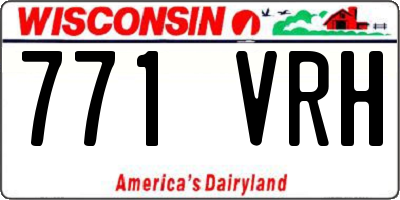 WI license plate 771VRH