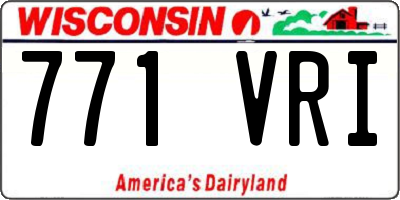 WI license plate 771VRI