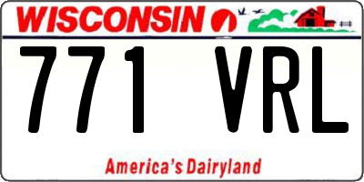 WI license plate 771VRL