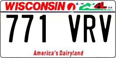WI license plate 771VRV