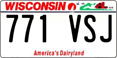 WI license plate 771VSJ