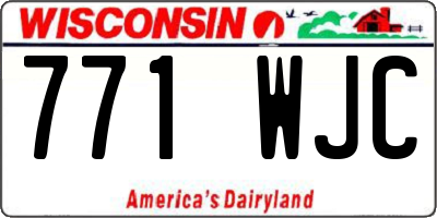 WI license plate 771WJC