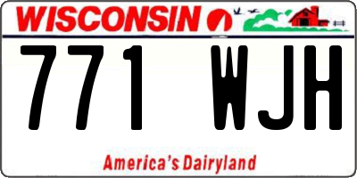 WI license plate 771WJH