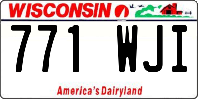 WI license plate 771WJI