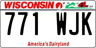 WI license plate 771WJK