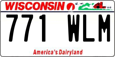 WI license plate 771WLM