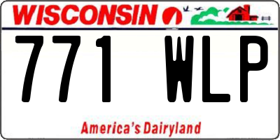 WI license plate 771WLP
