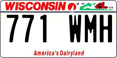 WI license plate 771WMH