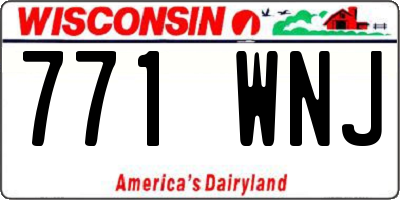 WI license plate 771WNJ