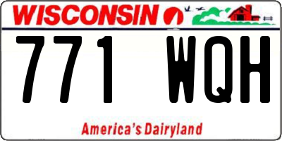 WI license plate 771WQH