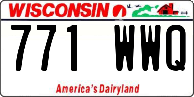WI license plate 771WWQ