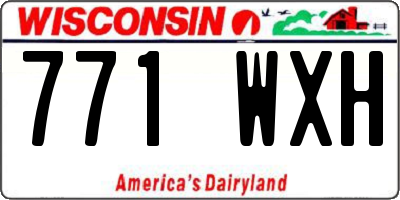 WI license plate 771WXH