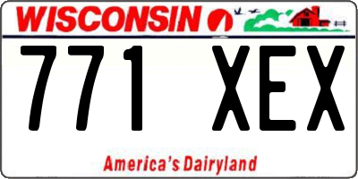 WI license plate 771XEX