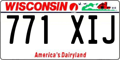 WI license plate 771XIJ