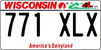 WI license plate 771XLX