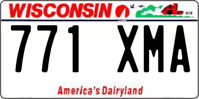 WI license plate 771XMA