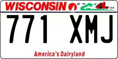 WI license plate 771XMJ