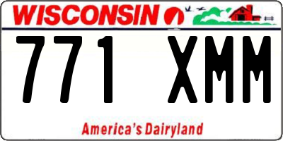 WI license plate 771XMM