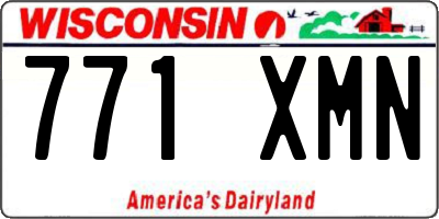 WI license plate 771XMN