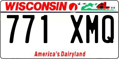 WI license plate 771XMQ