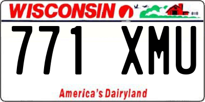 WI license plate 771XMU