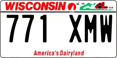WI license plate 771XMW