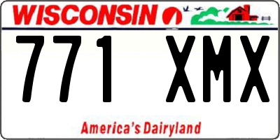 WI license plate 771XMX
