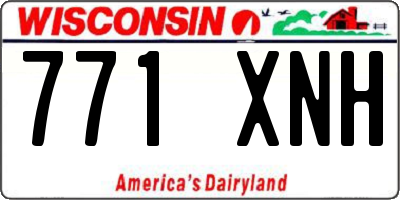 WI license plate 771XNH