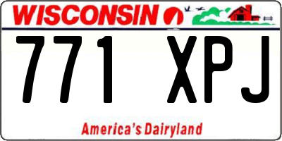 WI license plate 771XPJ